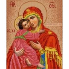 Владимирская Богородица Канва с рисунком для вышивки бисером Конек