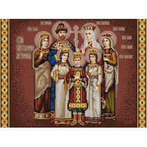 Царская семья Канва с рисунком для вышивки бисером Конек