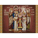 Царская семья Канва с рисунком для вышивки бисером Конек