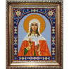 Пример оформления в рамке Святая София Канва с рисунком для вышивки бисером Конек 9313
