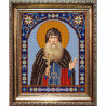 Пример оформления в рамке Святой Максим Канва с рисунком для вышивки бисером Конек 9318