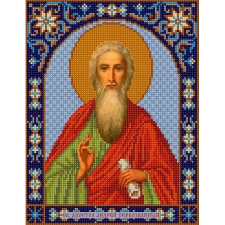 Святой Андрей Канва с рисунком для вышивки бисером Конек