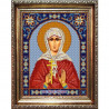 Пример оформления в рамке Святая Лидия Канва с рисунком для вышивки бисером Конек 9368
