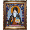 Пример оформления в рамке Святой Назарий Канва с рисунком для вышивки бисером Конек 9372