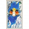 Пример оформления в рамке Зимний сон Канва с рисунком для вышивки бисером Конек 9480