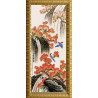 Пример оформления в рамке Водопад Канва с рисунком для вышивки бисером Конек 9613