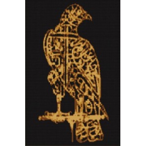Орел. Каллиграфия Канва с рисунком для вышивки бисером Конек
