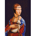 Дама с горностаем Канва с рисунком для вышивки бисером Конек