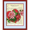 Пример оформления в рамке Лунный свет и розы Канва с рисунком для вышивки бисером Конек 9759