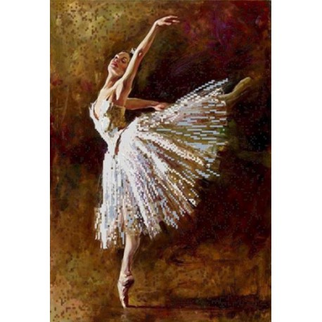 Балерина Канва с рисунком для вышивки бисером Конек
