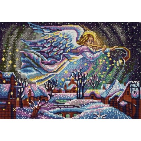 Звездная ночь Канва с рисунком для вышивки бисером Конек