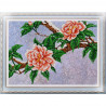 Пример оформления в рамке Цветы под снегом Канва с рисунком для вышивки бисером Конек 9929