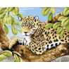 Леопард на ветвях Раскраска по номерам на холсте Color Kit CG504
