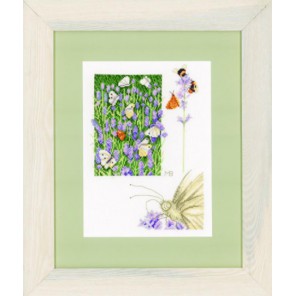  Lavender field with butterfly Набор для вышивания LanArte PN-0147505