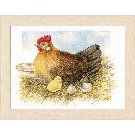  Mother hen Набор для вышивания LanArte PN-0165381
