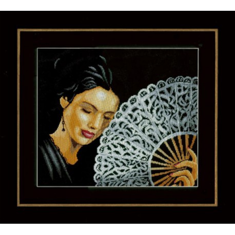  Woman with a Fan Набор для вышивания LanArte PN-0154330