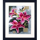  Composition Of Pink Lilies Набор для вышивания LanArte PN-0008291
