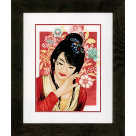  Asian flower girl Набор для вышивания LanArte PN-0149999
