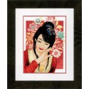 Asian flower girl Набор для вышивания LanArte