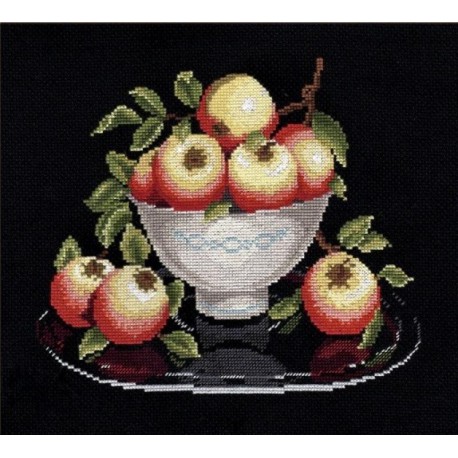 Яблоки в вазе Набор для вышивания Овен