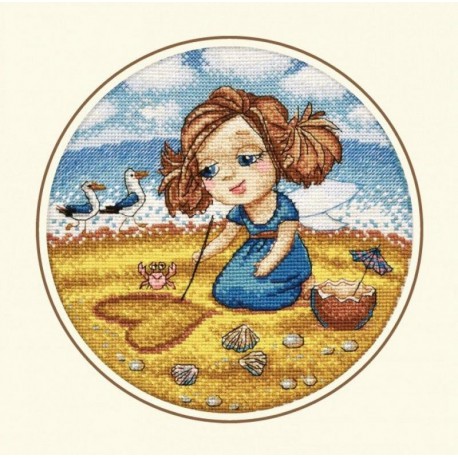 Алиса на море Набор для вышивания Овен