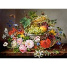  Натюрморт с цветами и фруктами Пазлы Castorland C200658