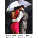 Сложность и количество красок Поцелуй под зонтом (художник Ричард Макнейл) Раскраска картина по номерам на холсте GX8040