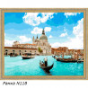 В рамке N118 Венеция весной Раскраска картина по номерам на холсте 