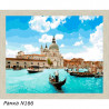 В рамке N166 Венеция весной Раскраска картина по номерам на холсте 