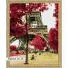 В рамке N118 Красота Парижа Раскраска картина по номерам на холсте 