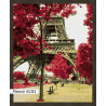 В рамке N181 Красота Парижа Раскраска картина по номерам на холсте 