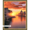 В рамке N134 Закат над Венецией Раскраска картина по номерам на холсте 