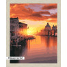 В рамке N166 Закат над Венецией Раскраска картина по номерам на холсте 