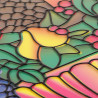 Пример Ваза с фруктами Набор с рамкой для создания картины-витража Color Kit