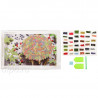 Состав набора Ягодный пирог Алмазная частичная вышивка (мозаика) Color Kit