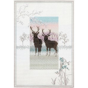  Frosty Deer Набор для вышивания Derwentwater Designs MM5