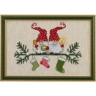 Эльфы и рождественские носки Набор для вышивания Permin 92-7211
