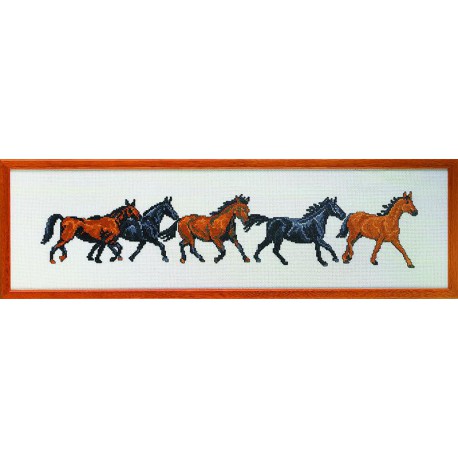  Ряд коней Набор для вышивания Permin 70-8495