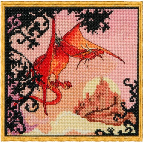  Dragon Rouge (Красный дракон) Набор для вышивки крестом Nimue 121-B002KA