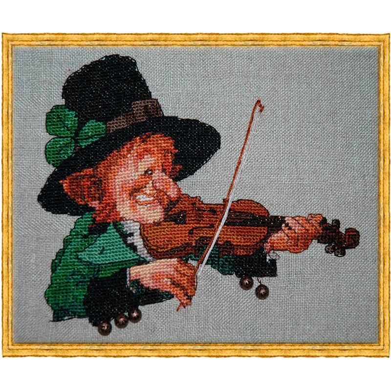 Схема вышивки «Розы и скрипка» (№784879)