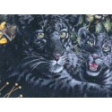  Черная пантера с детенышами Набор для вышивания Kustom Krafts 99397