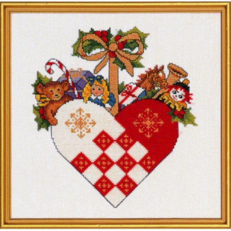  Сердце с игрушками Набор для вышивания Eva Rosenstand 12-868