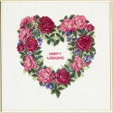Сердце из роз Набор для вышивания Eva Rosenstand