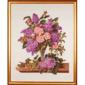  Сирень и розы Набор для вышивания Eva Rosenstand 14-185