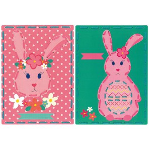  Кролики на перфорированной бумаге Набор для вышивания Vervaco PN-0157041