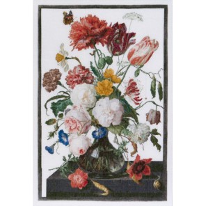  Цветы в стеклянной вазе Набор для вышивания Thea Gouverneur 785