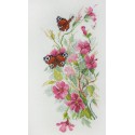 Цветы и бабочки по рисунку О. Цуриной Набор для вышивания Марья Искусница