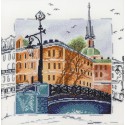 Питерский мост по рисунку А. Майской Набор для вышивания Марья Искусница