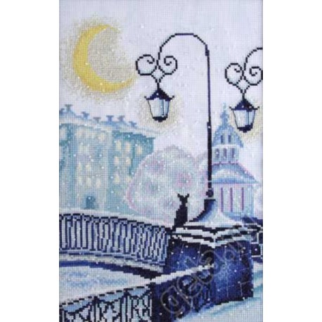  Зимний мостик по рисунку А. Майской Набор для вышивания Марья Искусница 07.004.05