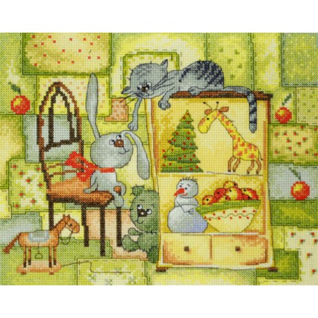  Рождественское одеяло по рисунку В. Кирдий Набор для вышивания Марья Искусница 15.001.18